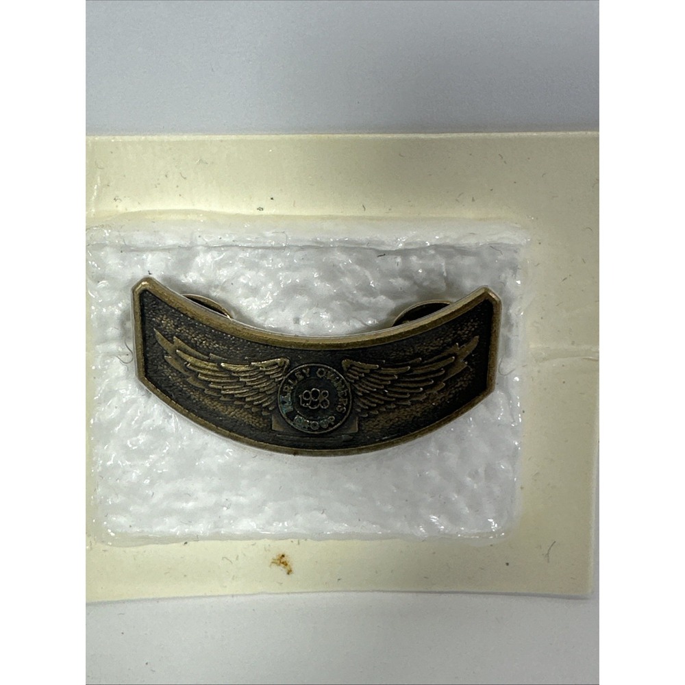 Harley Owners Group HOG  1998 Member Pin Gold Tone  Vintage  Motorcycle
